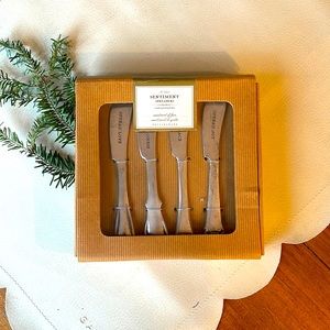 Pottery Barn Sentiment Spreader set